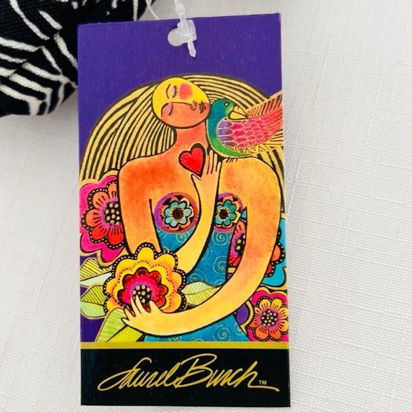 Laurel Burch~Cat Pattern / 3~Individual Cloth Bags - Picture 2 of 11